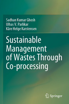 Couverture de l’ouvrage Sustainable Management of Wastes Through Co-processing