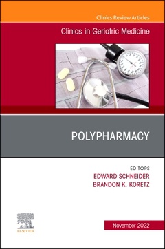 Couverture de l’ouvrage Polypharmacy, An Issue of Clinics in Geriatric Medicine