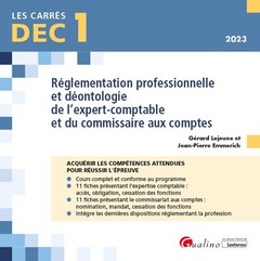 Cover of the book DEC 1 - Réglementation professionnelle et déontologie de l'expert-comptable et du commissaire aux comptes