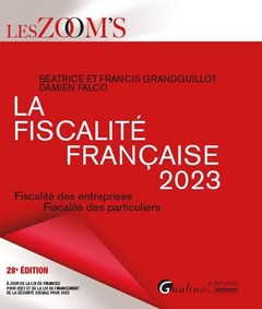 Cover of the book La fiscalité française 2023