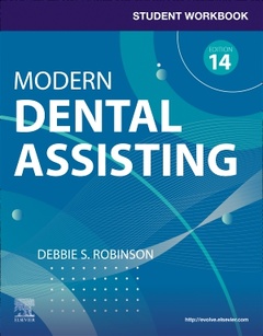 Couverture de l’ouvrage Student Workbook for Modern Dental Assisting with Flashcards