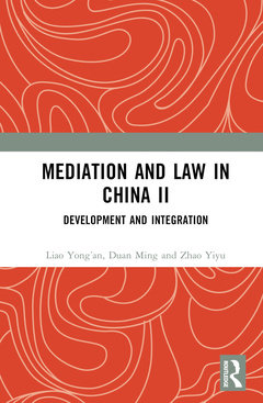 Cover of the book Mediation and Law in China II