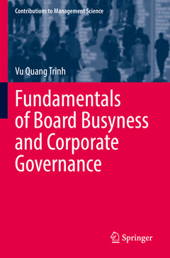 Couverture de l’ouvrage Fundamentals of Board Busyness and Corporate Governance