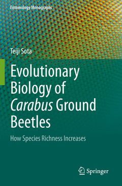 Couverture de l’ouvrage Evolutionary Biology of Carabus Ground Beetles