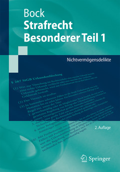 Cover of the book Strafrecht Besonderer Teil 1