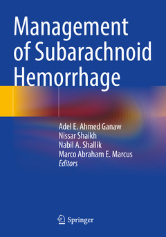 Couverture de l’ouvrage Management of Subarachnoid Hemorrhage