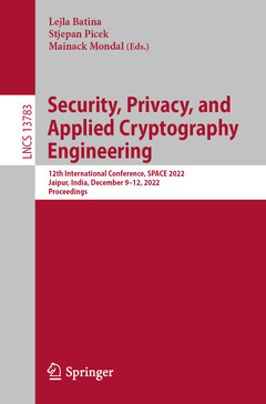 Couverture de l’ouvrage Security, Privacy, and Applied Cryptography Engineering