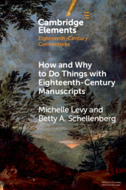 Couverture de l’ouvrage How and Why to Do Things with Eighteenth-Century Manuscripts