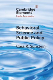 Couverture de l’ouvrage Behavioral Science and Public Policy