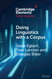 Couverture de l’ouvrage Doing Linguistics with a Corpus