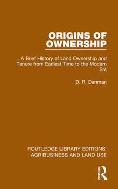 Couverture de l’ouvrage Origins of Ownership