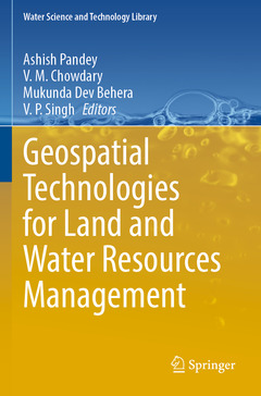 Couverture de l’ouvrage Geospatial Technologies for Land and Water Resources Management