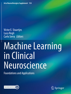 Couverture de l’ouvrage Machine Learning in Clinical Neuroscience