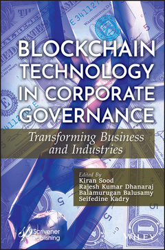 Couverture de l’ouvrage Blockchain Technology in Corporate Governance