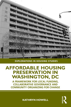 Couverture de l’ouvrage Affordable Housing Preservation in Washington, DC