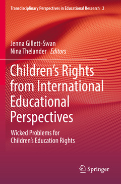 Couverture de l’ouvrage Children's Rights from International Educational Perspectives