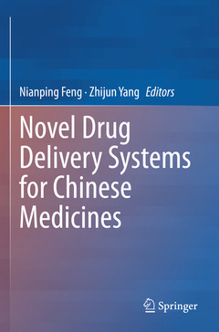 Couverture de l’ouvrage Novel Drug Delivery Systems for Chinese Medicines