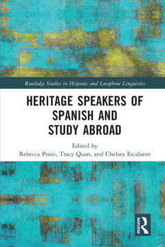 Couverture de l’ouvrage Heritage Speakers of Spanish and Study Abroad