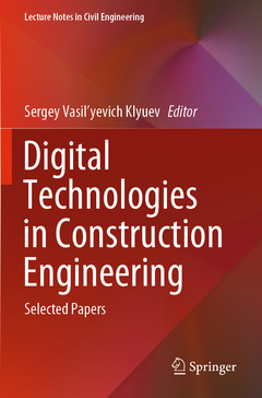 Couverture de l’ouvrage Digital Technologies in Construction Engineering