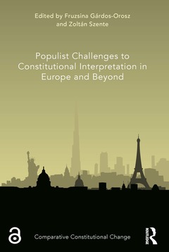 Couverture de l’ouvrage Populist Challenges to Constitutional Interpretation in Europe and Beyond