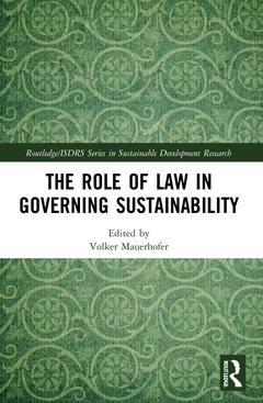 Couverture de l’ouvrage The Role of Law in Governing Sustainability