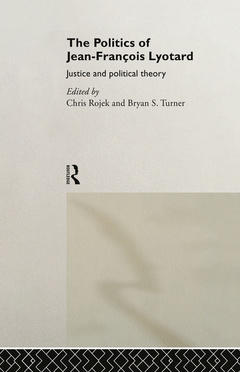 Couverture de l’ouvrage The Politics of Jean-Francois Lyotard