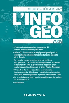 Couverture de l’ouvrage  L'information géographique - n°4/2022