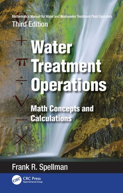 Couverture de l’ouvrage Mathematics Manual for Water and Wastewater Treatment Plant Operators: Water Treatment Operations