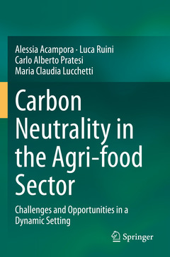 Couverture de l’ouvrage Carbon Neutrality in the Agri-food Sector