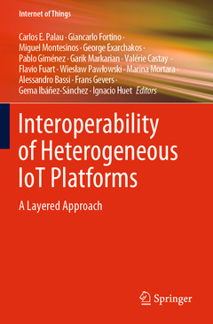 Couverture de l’ouvrage Interoperability of Heterogeneous IoT Platforms