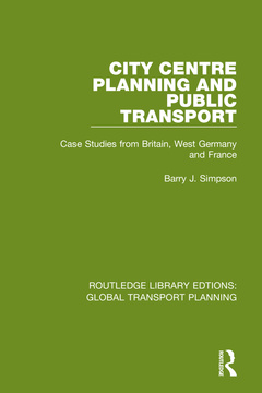 Couverture de l’ouvrage City Centre Planning and Public Transport