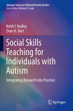 Couverture de l’ouvrage Social Skills Teaching for Individuals with Autism