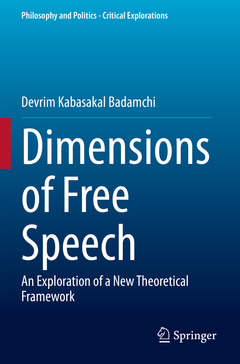 Couverture de l’ouvrage Dimensions of Free Speech