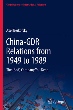 Couverture de l’ouvrage China-GDR Relations from 1949 to 1989