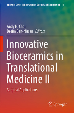 Couverture de l’ouvrage Innovative Bioceramics in Translational Medicine II