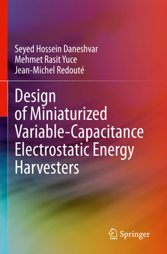 Couverture de l’ouvrage Design of Miniaturized Variable-Capacitance Electrostatic Energy Harvesters