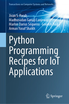 Couverture de l’ouvrage Python Programming Recipes for IoT Applications