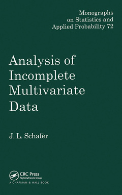 Couverture de l’ouvrage Analysis of Incomplete Multivariate Data