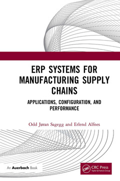Cover of the book ERP Systems for Manufacturing Supply Chains