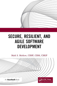 Couverture de l’ouvrage Secure, Resilient, and Agile Software Development