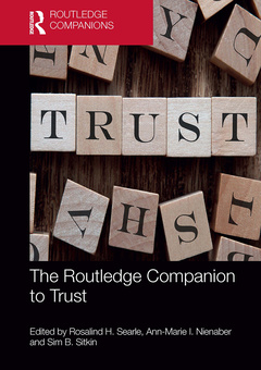 Couverture de l’ouvrage The Routledge Companion to Trust