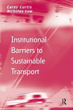 Couverture de l’ouvrage Institutional Barriers to Sustainable Transport