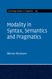 Couverture de l’ouvrage Modality in Syntax, Semantics and Pragmatics