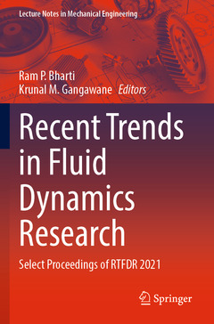 Couverture de l’ouvrage Recent Trends in Fluid Dynamics Research