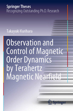 Couverture de l’ouvrage Observation and Control of Magnetic Order Dynamics by Terahertz Magnetic Nearfield