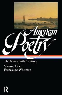 Couverture de l’ouvrage American Poetry: The Nineteenth Century