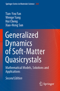 Couverture de l’ouvrage Generalized Dynamics of Soft-Matter Quasicrystals
