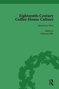Couverture de l’ouvrage Eighteenth-Century Coffee-House Culture, vol 1