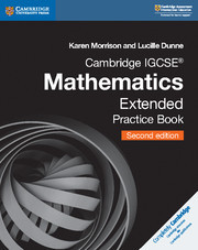 Couverture de l’ouvrage Cambridge IGCSE™ Mathematics Extended Practice Book