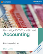 Couverture de l’ouvrage Cambridge IGCSE® and O Level Accounting Revision Guide